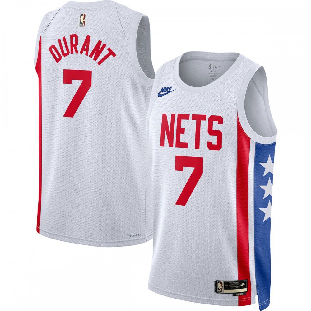 Kevin Durant Brooklyn Nets Swingman Jersey - Classic Edition - White-Pro Kit Vault | Brand New 26/27 Sports Jerseys
